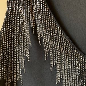 NWOT Beaded Black H&M Party Dress (6)